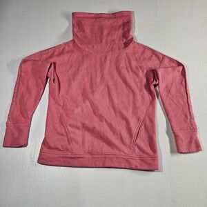 Under Armour Pink Fleece Funnel Neck Pullover Sweatshirt Jacket Womens Size XS
